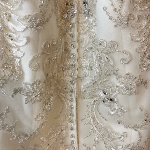 Sottero and Midgley Haute Couture wedding dress gown size 8 Ivory - Picture 12 of 15